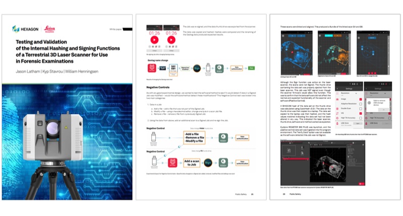 Digital Signature and Hashing von Laser Scan Data - White Paper